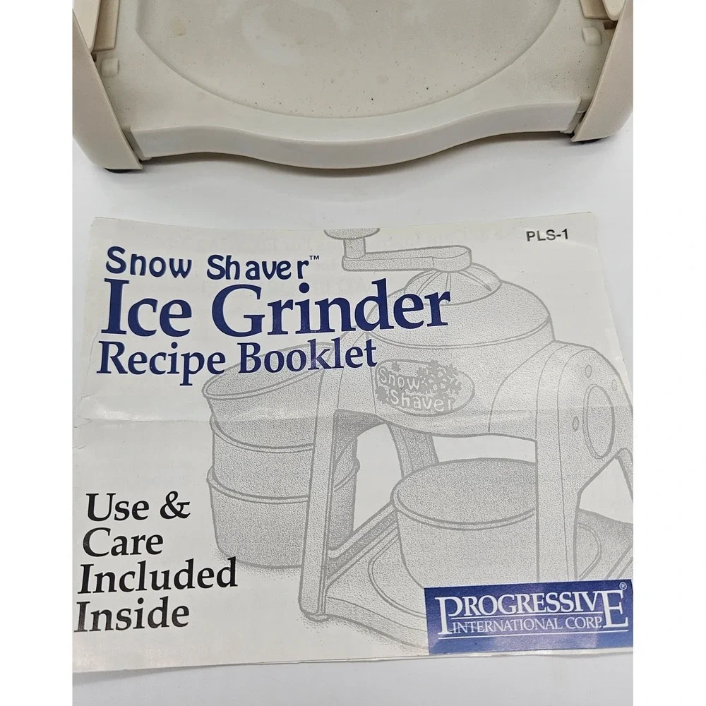White Ice Grinder - Manual Snow Cone Maker